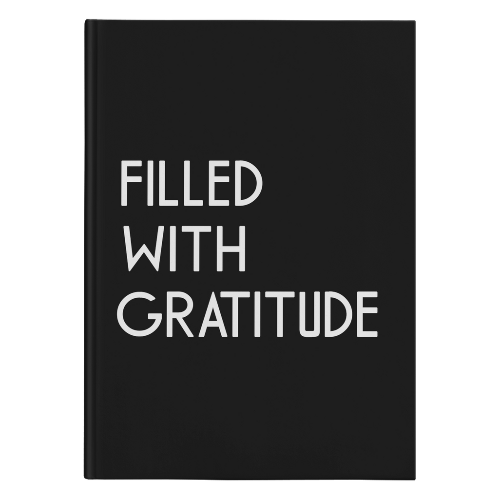 Black Hardcover Gratitude Journal Lined – Reflektion Design