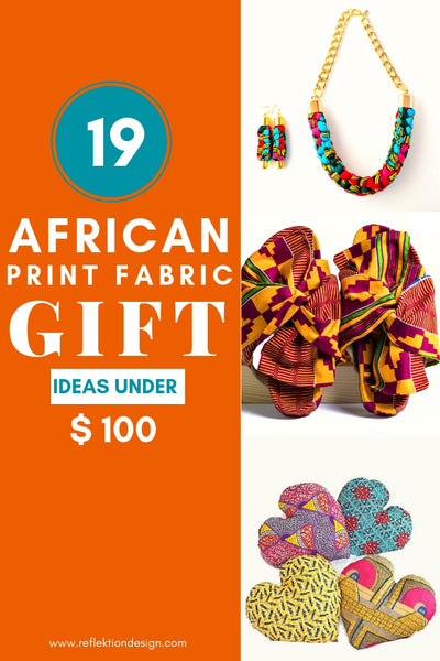 19 idées cadeaux en tissu imprimé africain à moins de 100 $