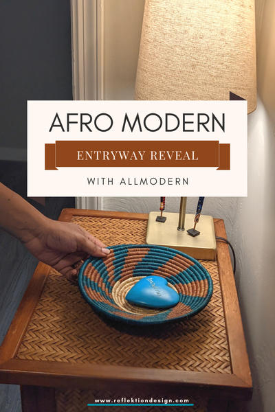 Afro Modern Entryway Reveal With AllModern