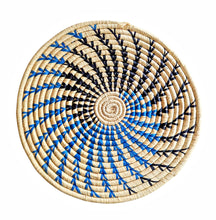 Handmade Trivet Table Mat – Blue Spiral Design