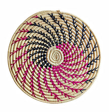 Woven Trivet Table Mat – Pink Spiral Design