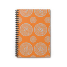 Orange African Pattern Spiral Notebook Lined