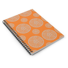 Orange African Pattern Spiral Notebook Lined