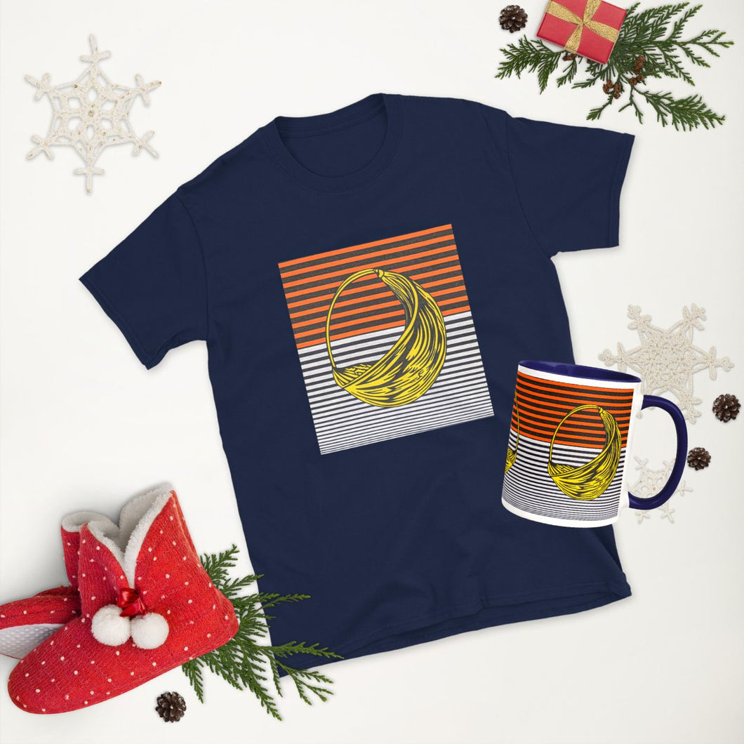 Fulani-Ohrring-T-Shirt und Tasse als Geschenkset