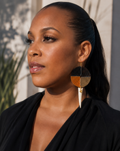 Boucles d'oreilles en perles africaines de forme ovale, ton bijou