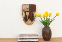 Multicolor Painted African Aduma Wood Mask