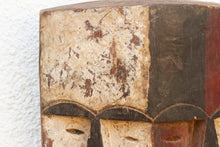 Multicolor Painted African Aduma Wood Mask