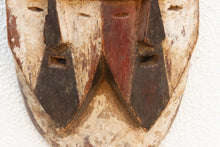 Multicolor Painted African Aduma Wood Mask