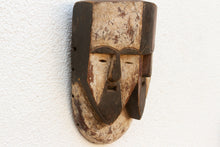 Multicolor Painted African Aduma Wood Mask