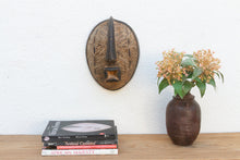 Carved Moon Light Luba African Wood Mask