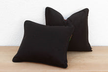 Set of Two Red & Green Vintage African Kente Pillow Covers