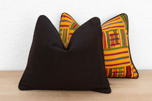 Set of Two Traditional Vintage African Kente Pillow Covers