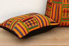 Set of Two, Asante Vintage African Kente Pillow Covers