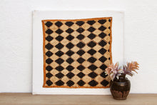 Cross Hatching African Kuba Cloth Panel