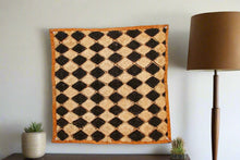 Cross Hatching African Kuba Cloth Panel
