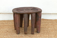 Vintage Biophilic Style Carved African Wood Table