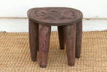 Vintage Biophilic Style Carved African Wood Table