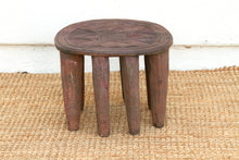 Vintage Biophilic Style Carved African Wood Table