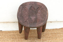 Vintage Biophilic Style Carved African Wood Table
