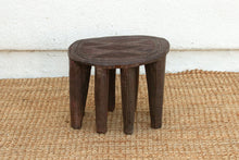 Round Artisanal African Side Table