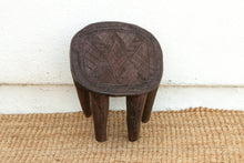 Round Artisanal African Side Table