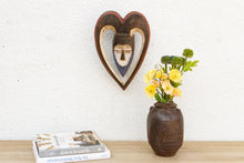 Vintage Carved African Mask, Ritural Heart