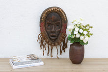 Original Ceremonial African Wood Cowrie Mask