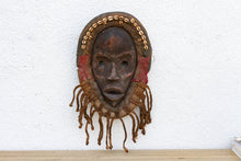 Original Ceremonial African Wood Cowrie Mask