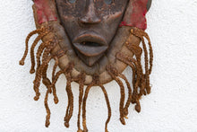 Original Ceremonial African Wood Cowrie Mask