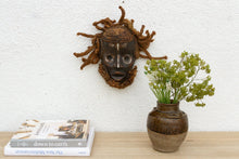 Textured Rope Hair African Mask