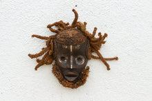 Textured Rope Hair African Mask