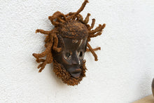 Textured Rope Hair African Mask