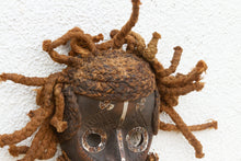 Textured Rope Hair African Mask