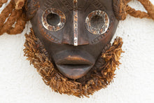 Textured Rope Hair African Mask