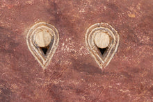 Rusted Brown African Sun Wood Mask