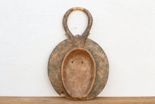 Rusted Brown African Sun Wood Mask