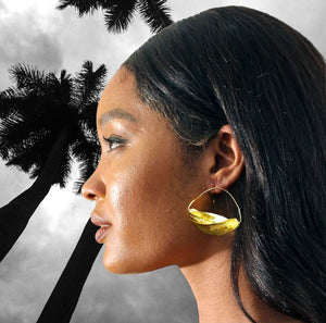 Brass Fulani Hoop Earrings
