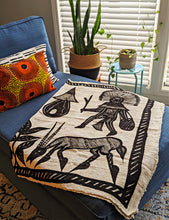 Village Life Korhogo Fabric Wall Art