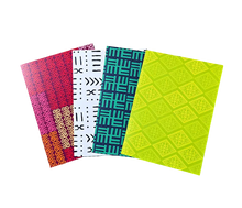 African Pattern Greeting Card Set of 4
