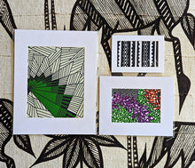 Mattierte Ankara-Stoffkunst