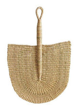 natural woven wall hand fan