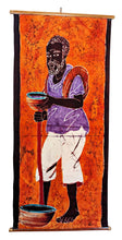 African Male Batik Fabric Wall Art