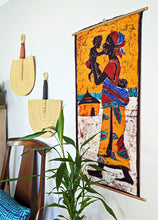 Mother & Child Batik Fabric Wall Art B