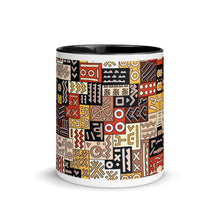 Black Brown Tribal Pattern Coffee Mug