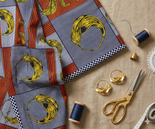 Rot Gelb Blau Ankara Stoff 2 Yards