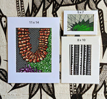 Mattierte Ankara-Stoffkunst