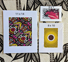 Mattierte Ankara-Stoffkunst