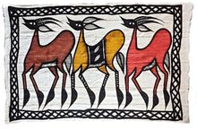 3 Antelopes Korhogo Fabric Wall Art
