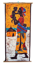 Mother & Child Batik Fabric Wall Art B