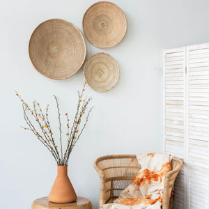 Binga Natural Woven African Wall Basket